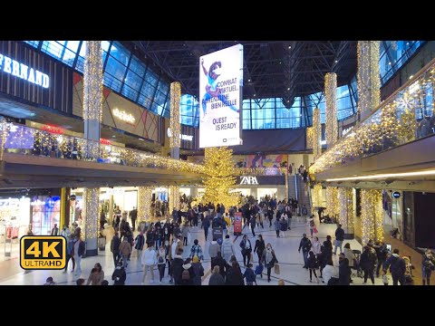 🎄Paris Christmas Walk 2021 - La Défense Shopping Center [4K UHD]