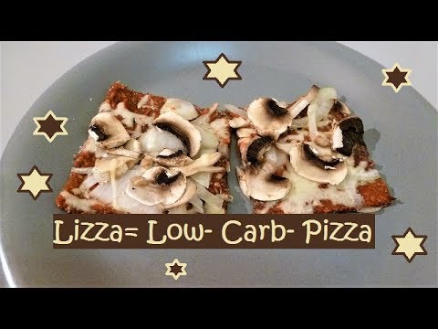 Ich probiere heute die Lizza= Low- Carb- Pizza!
