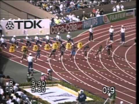 Carl Lewis-100m.WR,Tokyo,1991 World Championships