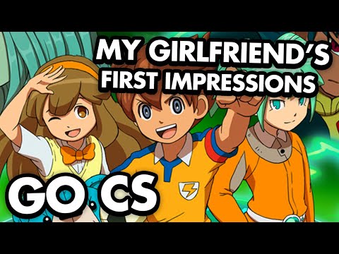 My Girlfriend's First Impression of Inazuma Eleven Go Chrono Stones Characters! #Shorts