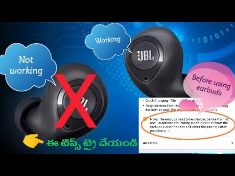 JBL C100TWS Left earbud not working solve the problem