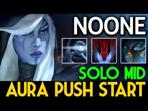 NOONE Dota 2 [Drowranger] Solo Mid - Aura Push Start