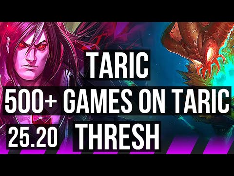 TARIC & Jhin vs THRESH & Jinx (SUP) | Rank 1 Taric, 67% winrate, 500+ games | KR Challenger | 25.20