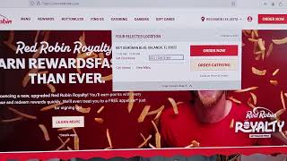 Red Robin website test