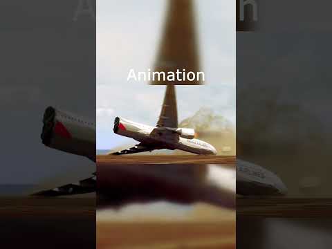 Animation vs Real Life - Asiana Airlines Flight 214 #planecrash