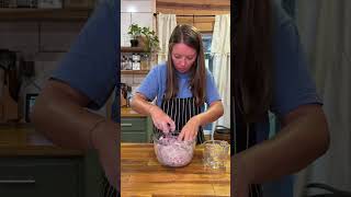 Sourdough blueberry bagels #sourdoughstarter #recipe #easyrecipe #bagels #blueberry