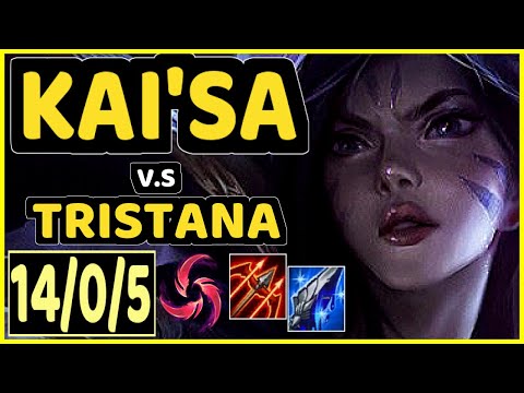 MATSUKAZE (KAI'SA) vs TRISTANA - 14/0/5 KDA BOTTOM ADC CHALLENGER GAMEPLAY - BR