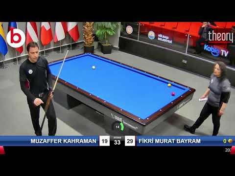 MUZAFFER KAHRAMAN & FİKRİ MURAT BAYRAM Bilardo Maçı - 2022 ERKEKLER 1.ETAP-6.TUR