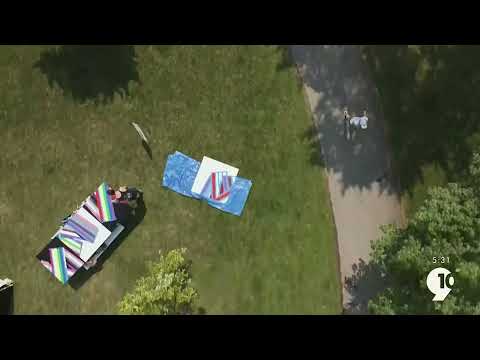 Northern Michigan From Above: Getting colorful at the first Rainbow Run