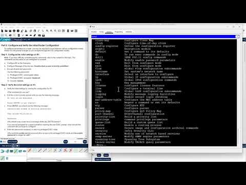 CCNA1-ITNv7 - 10.1.4 Packet Tracer - Configure Initial Router Settings