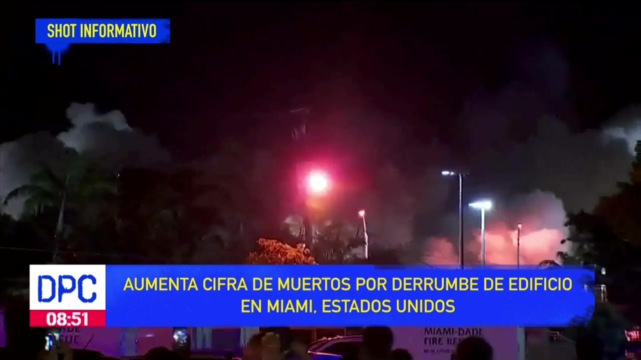 Aumenta cifra de muertos por derrumbe de edificio en Miami | De Pisa y Corre