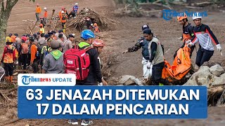 63 Kantong Jenazah Korban Longsor Cisarua Ditemukan di Hari ke-8 Pencarian, 17 Masih Hilang