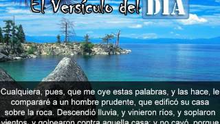 Miniatura del video: El versiculo del dia .com - Mateo 7 v24-25