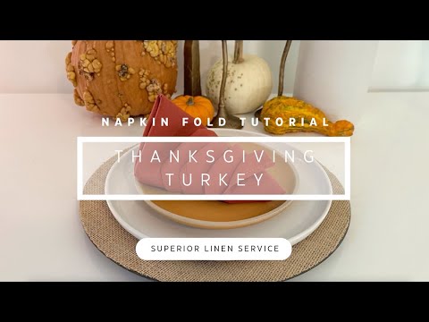 Easy Thanksgiving Turkey Napkin Fold Tutorial