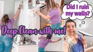 DEEP CLEAN BEFORE A MOVE | HOW TO CLEAN WALLS | HAPPY HOMEMAKING CLEANING MOTIVATION CHRISTINAS HOME