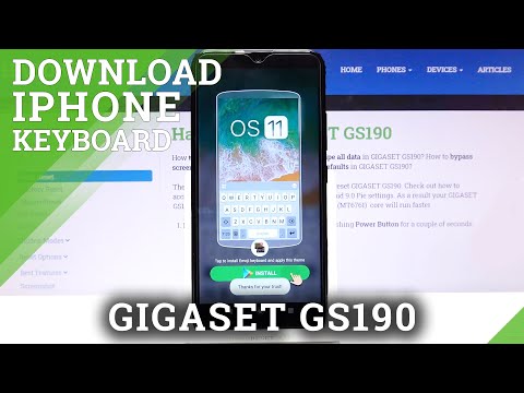 How to Download iPhone Keyboard on GIGASET GS190 – Apply iPhone Keyboard