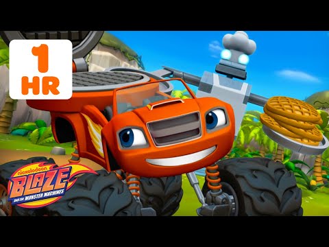1 HOUR of Blaze's SILLY Rescues & Transformations! w/ AJ #3 | Blaze and the Monster Machines