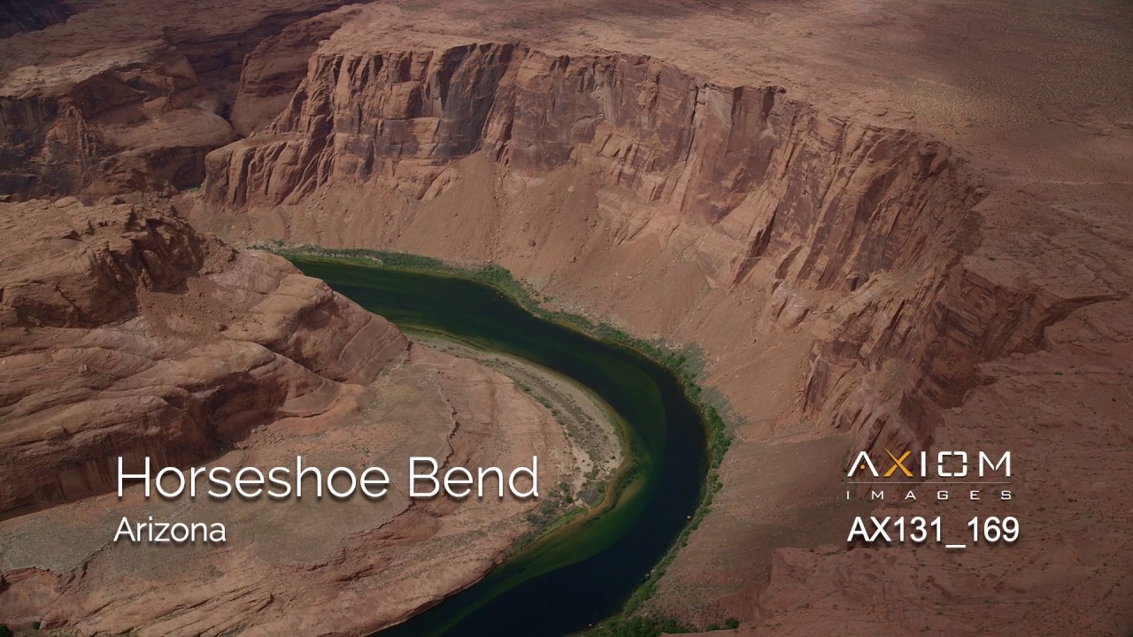 Horseshoe Bend Aerial Stock Footage