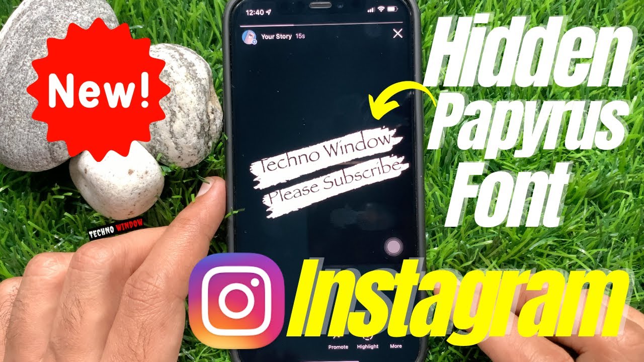 How to Use the Hidden Papyrus Font in Instagram Stories