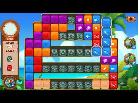 Lost Island Blast Adventure Level 1936 NO BOOSTERS - A S GAMING ✔️