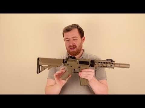 Cyma M4 AEG (Inbuilt Silencer - Black - CM513 - Tan)