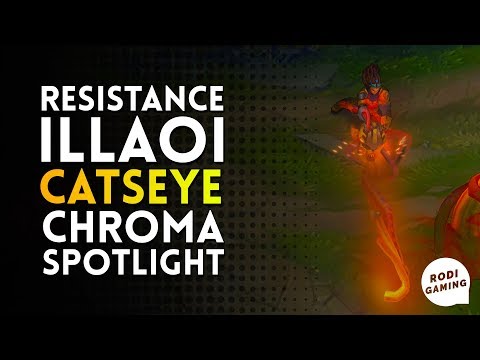 RESISTANCE ILLAOI CATSEYE CHROMA SPOTLIGHT LEAGUE OF LEGENDS