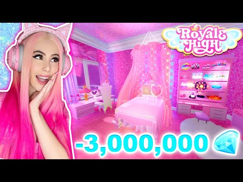 I Spent 3,000,000 DIAMONDS On My DORM MAKEOVER In Campus 3 In Royale High...Roblox