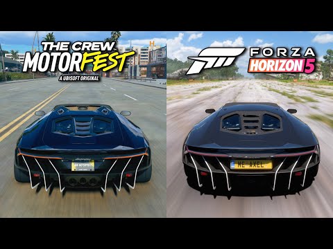 The Crew Motorfest vs Forza Horizon 5 - Lamborghini Centenario Sound Comparison