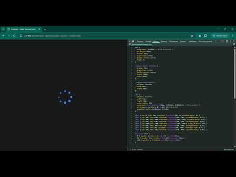 Best CSS Loader Animation | HTML CSS JS Spinner Tutorial for Beginners (No Libraries)