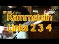 Rammstein - Links 2-3-4 (РИФ) Как играть на гитаре ...
