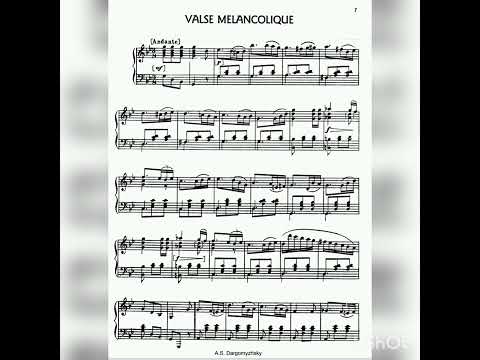 A. Dargomyzhsky "Melancholic waltz"♥️ Даргомыжский Меланхолический вальс#piano #music #музыка