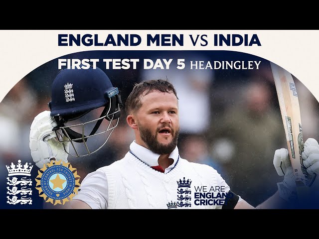 Duckett Hundred Inspires 5-Wicket Win! | Highlights – England v India Day 5 | Rothesay Test 2025