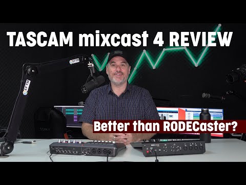 TASCAM MIXCAST 4 Desktop Bluetooth Recording Digital Podcast Mixer  image 7