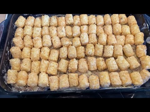 Ground Beef Tater Tot Casserole! Quick and Easy...