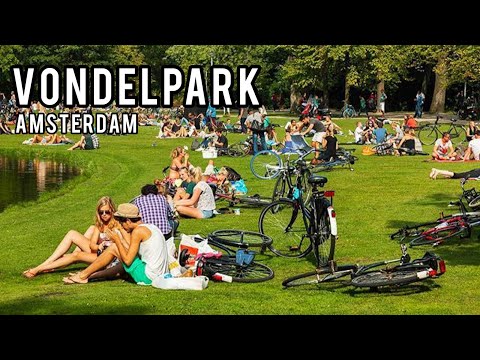 ⛲️Vondelpark, Amsterdam 2023 - Wonderful Landscapes of the Best Park in Amsterdam, Netherlands 4K