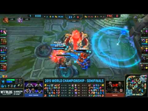 KOO VS FNC Last Moment of Game 2 Semifinals Worlds 2015