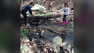 Rock Creek Park in DC (Lilika 4 years old & Kenzo 7 years old)
