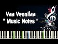 Vaa Vennilaa Mella Thiranthadhu Kadhavu Piano Notes Midi File Karaoke