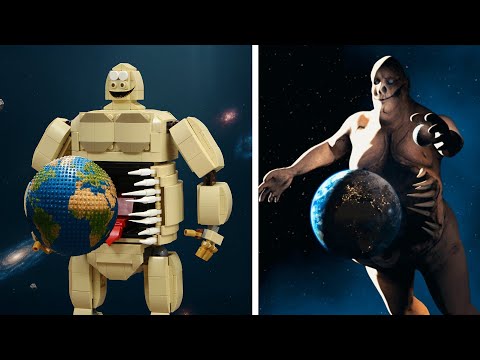 I Found Lego Mystery Giant Planet Eaters out of Space - What If Earth is Destroyed