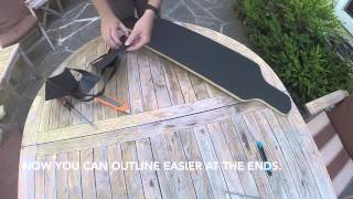 How to griptape a drop through longboard