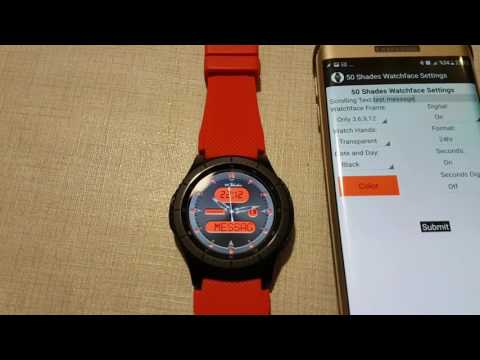 50 Shades Watchface Settings Video