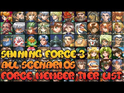 Shining Force 3 - All Force Members - Tier List