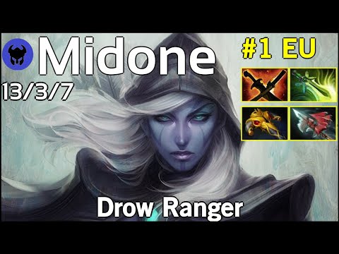 Midone [Secret] plays Drow Ranger!!! Dota 2 7.21