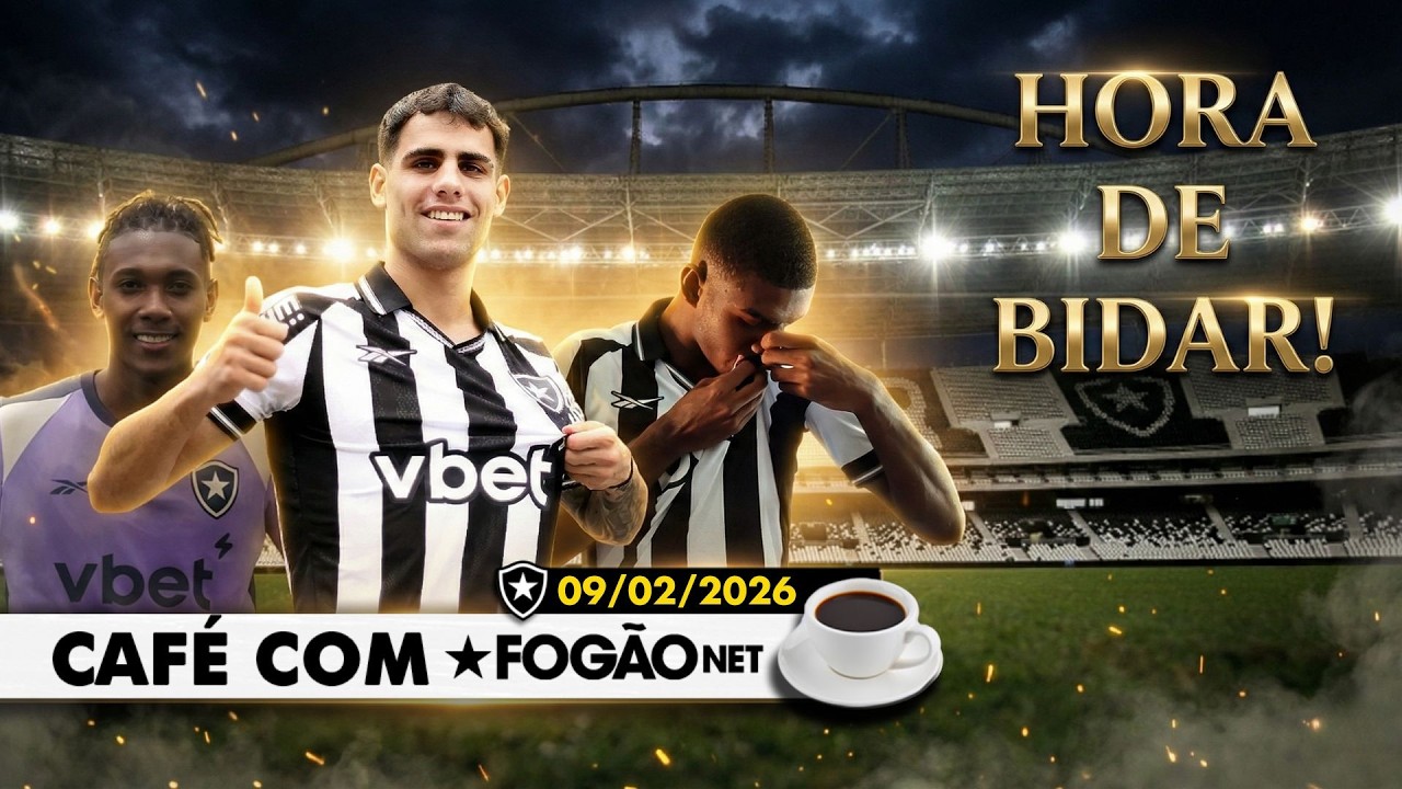 LIVE CAFÉ COM FOGÃONET | Botafogo acelera para inscrever jogadores; Medina precisa ser convencido