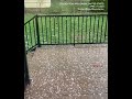 Golf-ball-sized hail stones hit Wisconsin during thunderstorm