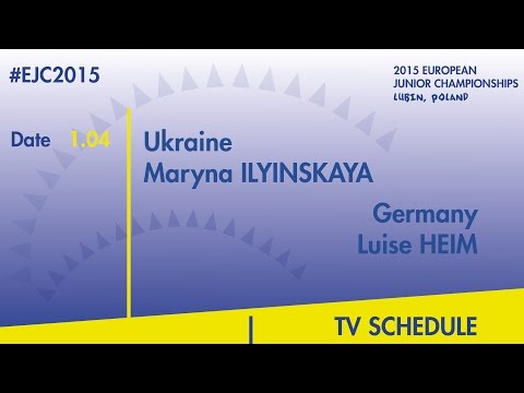 M.Ilyinskaya(UKR) VS. L.Heim(GER) #EJC2015 Lubin, Poland