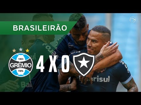 GRÊMIO 4 X 0 BOTAFOGO - GOLS - 01/09 - BRASILEIRÃO 2018