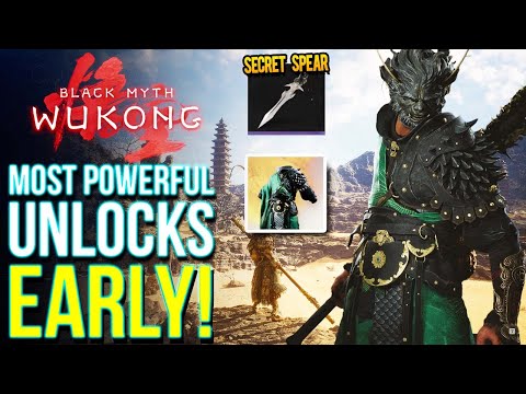 Don't Miss These Amazing Early UNLOCKS and UNIQUE WEAPON in Black Myth Wukong (Wukong Tips & Tricks)