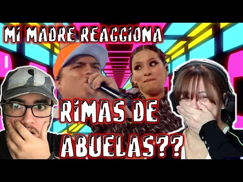 MADRE ARGENTINA REACCIONA A LOKO VS MARICIELO EN DUELO DE 8 (RIMAS DE ABUELAS)
