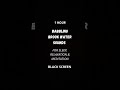1 Hour Babbling Brook, Creek Sounds, Water Stream | Black Screen | Sleep,Relaxation & Focus|ASMR